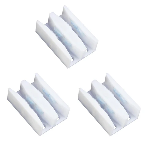 Комплект из 3 предметов раздвижные двери нижний направляющий душевая дверь нижние направляющие для ребенка от 6 до 10 мм толщиной Стекло - изображение