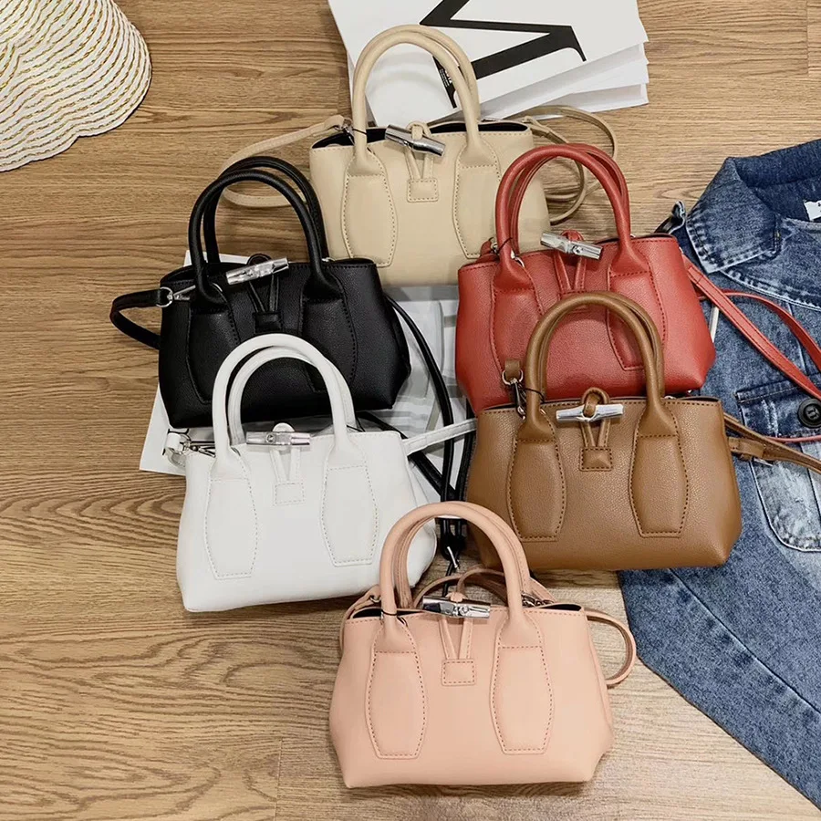 

Square bag portable diagonal bag 2021 new fashion PU female bag simple fashion large capacity business solid color small