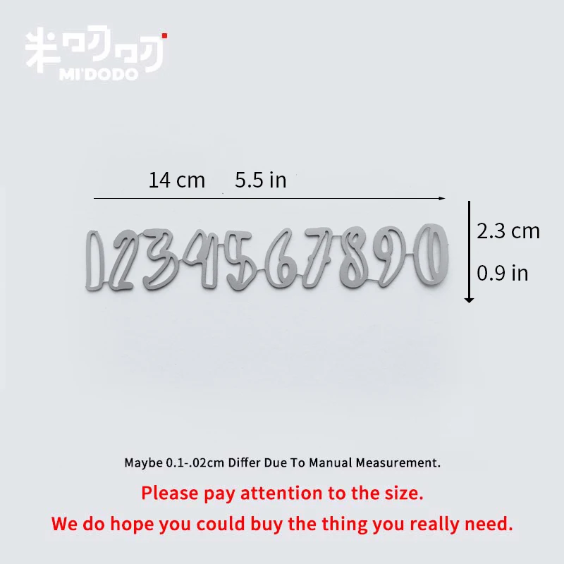 Number Metal Cutting Dies 2019 New Design for Scrapbooking Card Making Midodo Craft Die Cut | Дом и сад