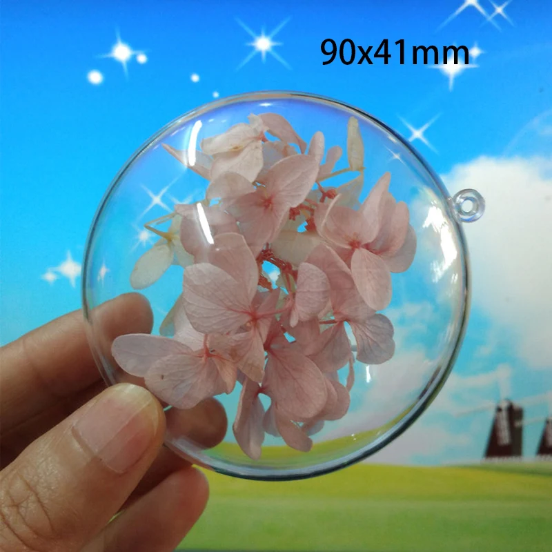 

Прозрачные новогодние шары 10 штук