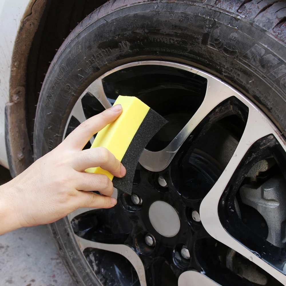 1 шт. губка аппликатор для чистки автомобильных колес|Губки тряпки и щетки| |