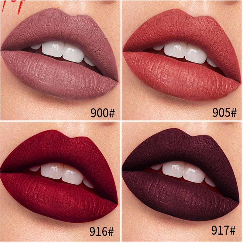 Матовый блеск для губ Водонепроницаемый Протяжного и прочного увлажняющего