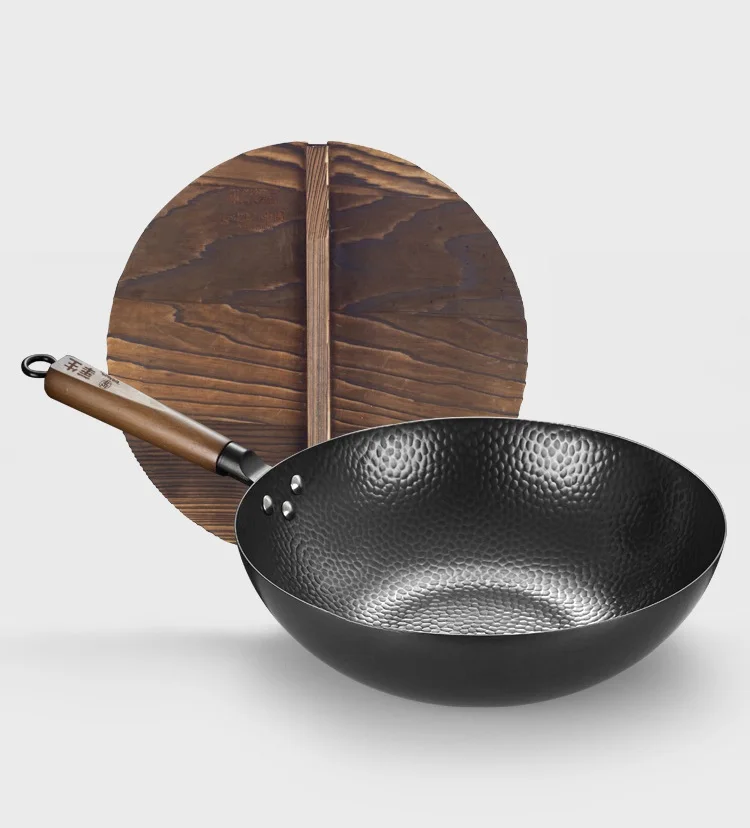 Сковорода из кованого железа сковорода с антипригарным покрытием 32 см|Сковороды|