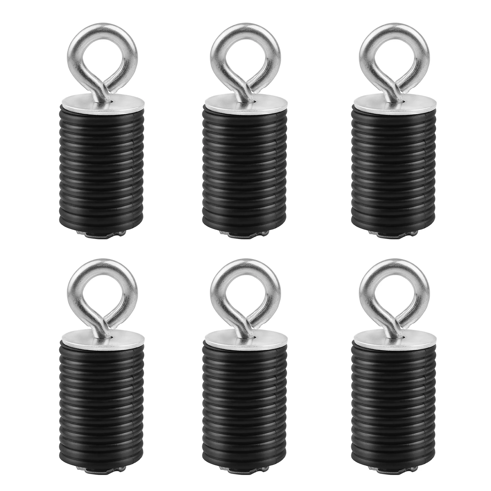 

4/6PCS Tie Down Anchors Black Softer Rubber Anchor For For UTV For ATV Easy To Use Safest Grip Highly Superior Grip Strength