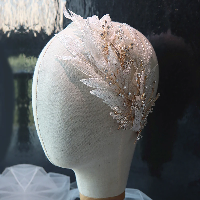 HIMSTORY винтажные боковые шпильки ручной работы Романтические свадебные вечерние