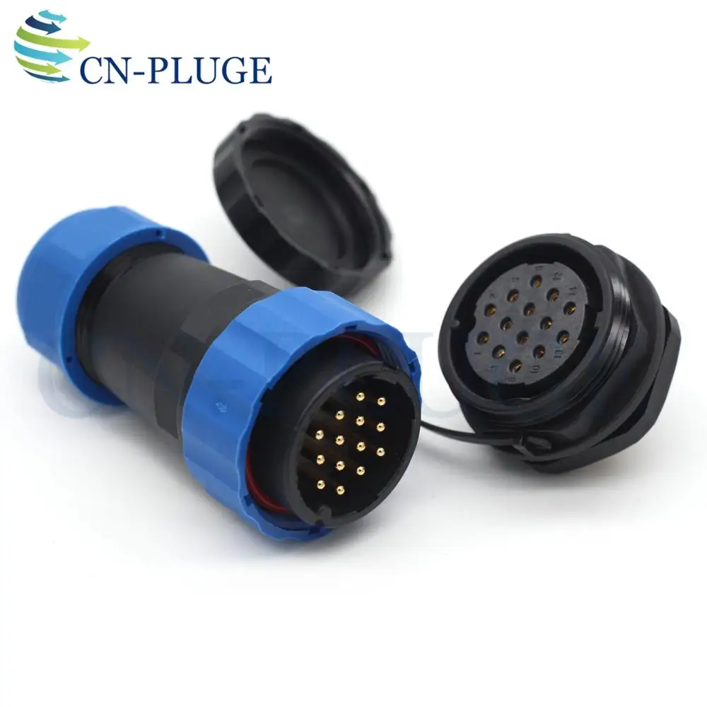 SP28 14 контактный автомобильный водонепроницаемый кабельный разъем 28 мм Панельное