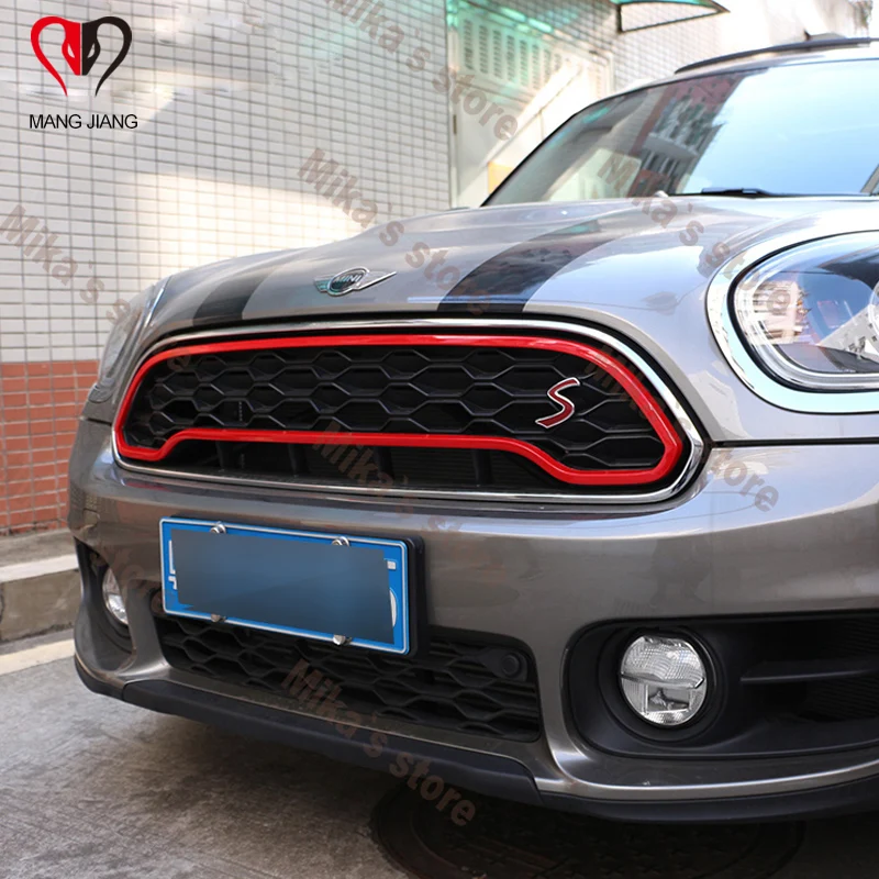 Стайлинг автомобиля уличная передняя решетка радиатора полосатая рамка