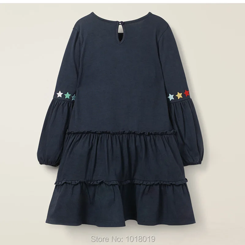 Baby Girls Dress Long Sleeve Children Clothing Girl Clothes Tops 1-7Y Spring Autumn 100% Cotton Bebe Kids Dresses Tee | Детская одежда