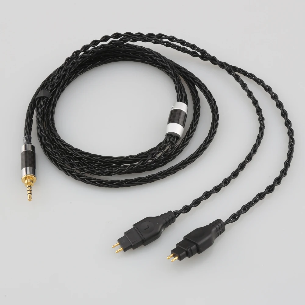 

8 Core Balanced Pure Silver Plated Earphone Cable For Sennheiser HD580 HD600 HD650 HDxxx HD660S HD58x HD6xx