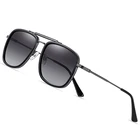 Очки солнцезащитные поляризационные для мужчин и женщин UV-400, модные брендовые дизайнерские солнечные очки в квадратной оправе из сплава и TR90