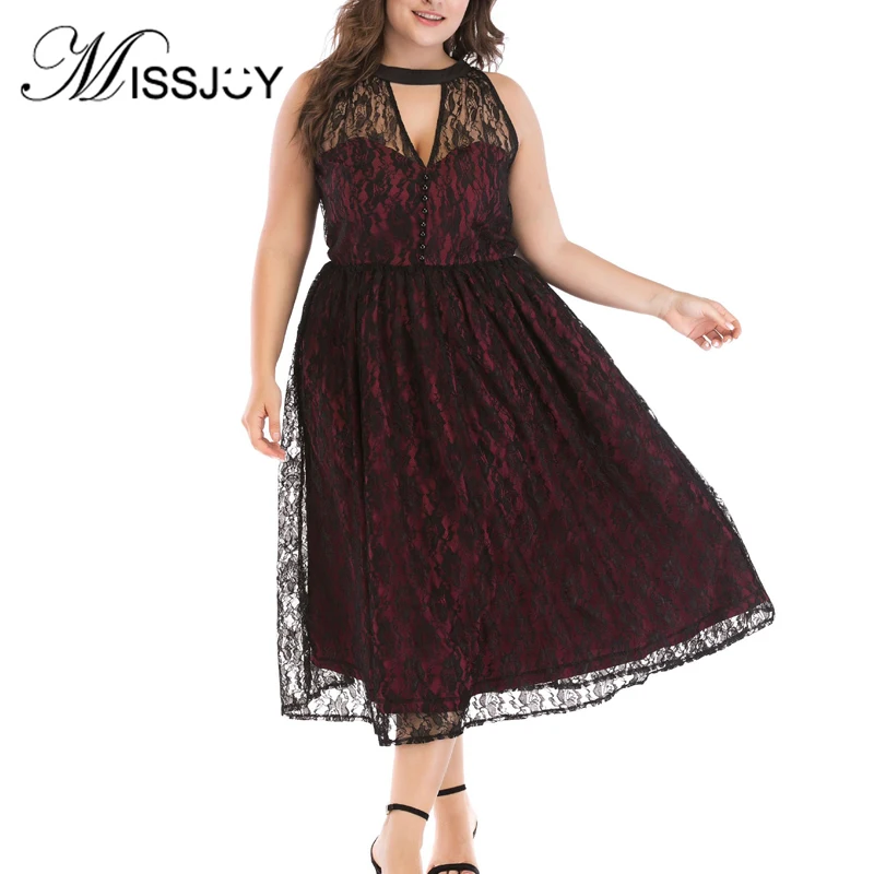 Женское винтажное кружевное платье без рукавов на пуговицах|Женские платья| |