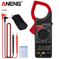 aneng dt266 clamp multimeter 1999 count digital true rms professional acdc current voltage tester automatic with buzzer