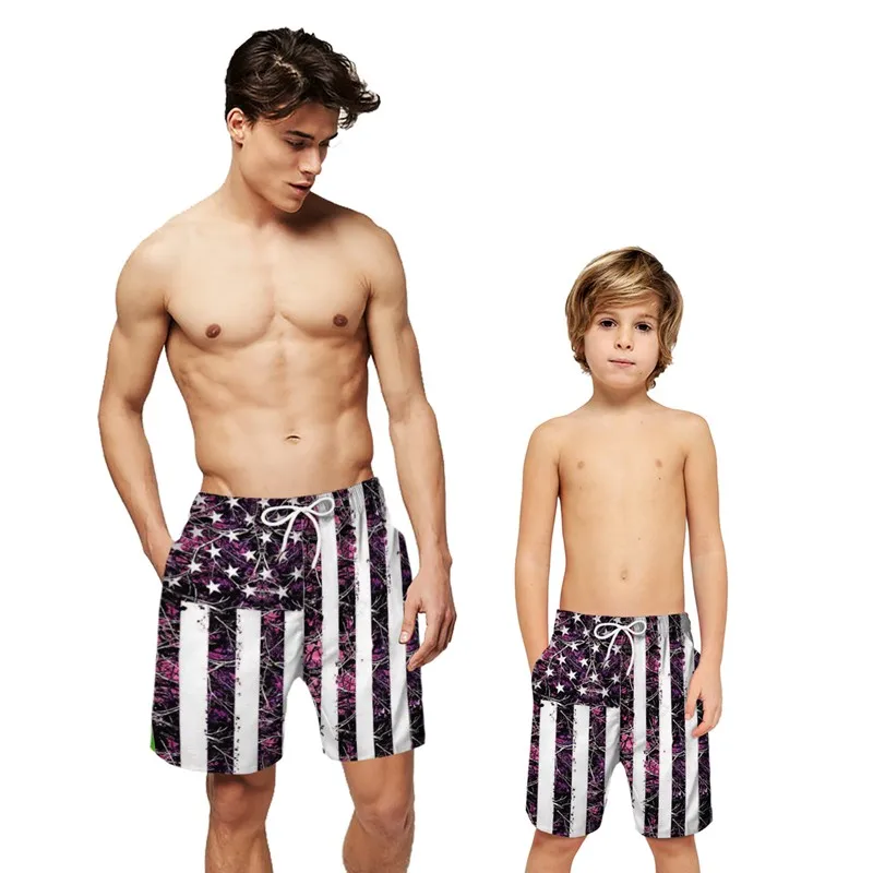 Семья купальники мужские купальные шорты для пляжа детское пляжное платье