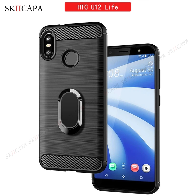 Матовый Мягкий защитный чехол из углеродного волокна для HTC U12 U11 Life Desire 12 11 Plus One X2