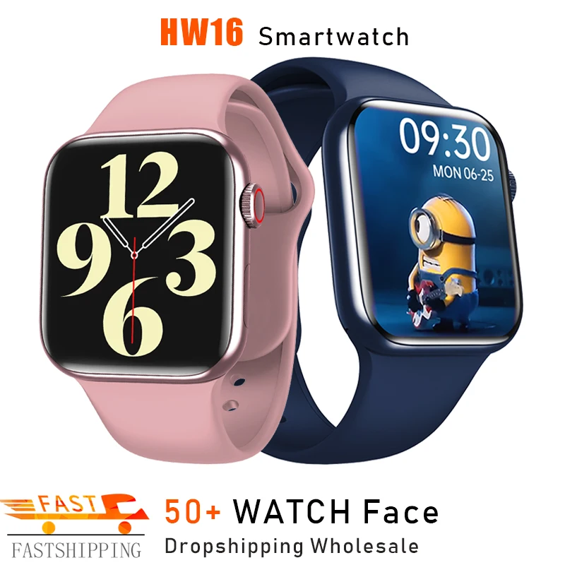 

Original HW16 smartwatch 2021 Series 6 44mm 1.72inch Full Screen Touch Waterproof Bluetooth-compatible women men watch Pk HW12