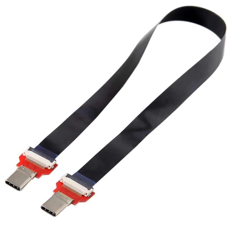 20 см Fpc плоский Usb 3. 0 Type-C Usb-C папа-папа кабель для передачи данных ноутбука