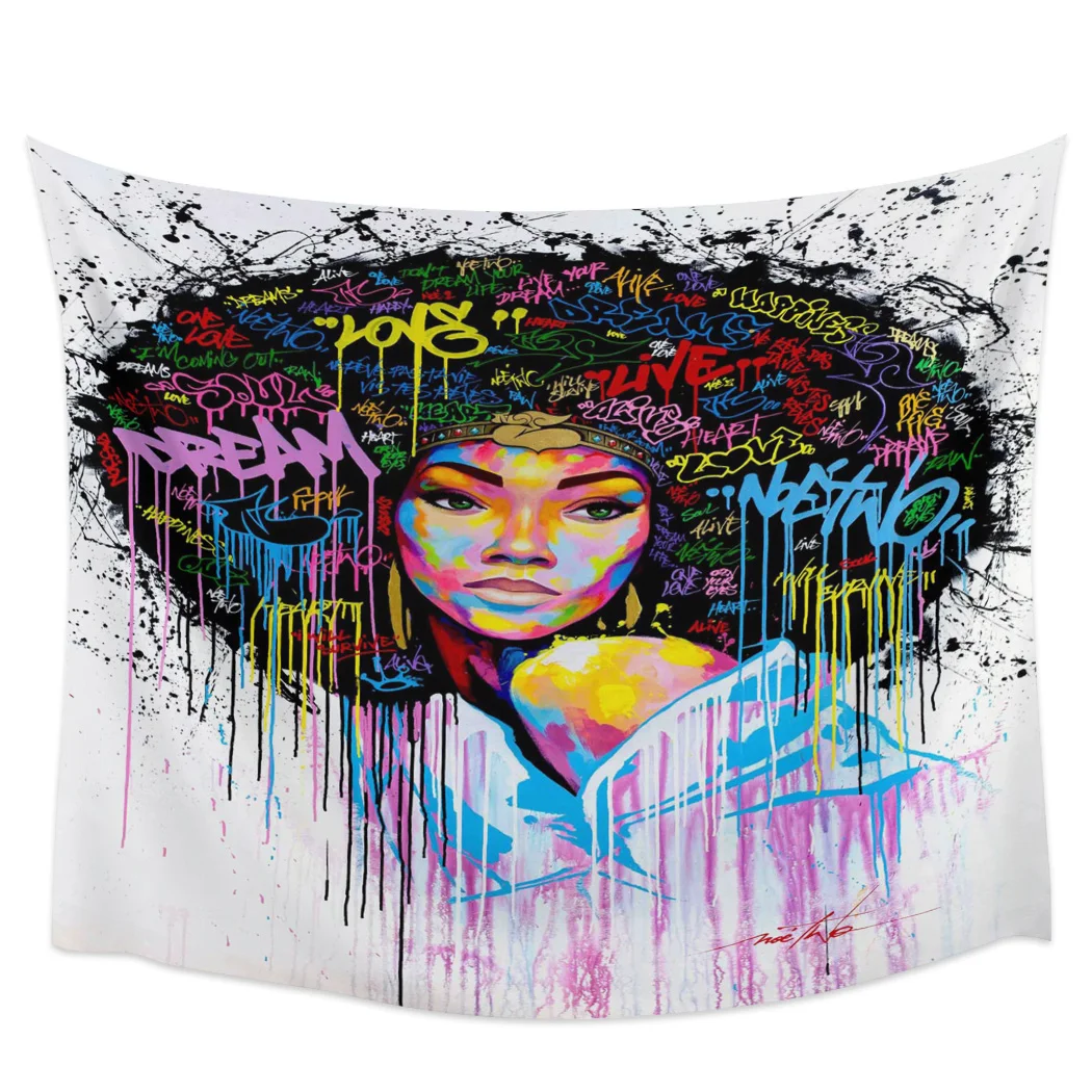 Новый цветной гобелен с английским алфавитом для девочек настенный домашнего