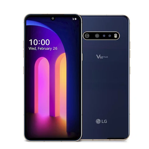 Оригинальный разблокированный LG V60 ThinQ 5G 6,8 дюйма, 8 ГБ + 128 ГБ/256 ГБ, Qualcomm865, сканер отпечатка пальца в экране (без польского/иврита)