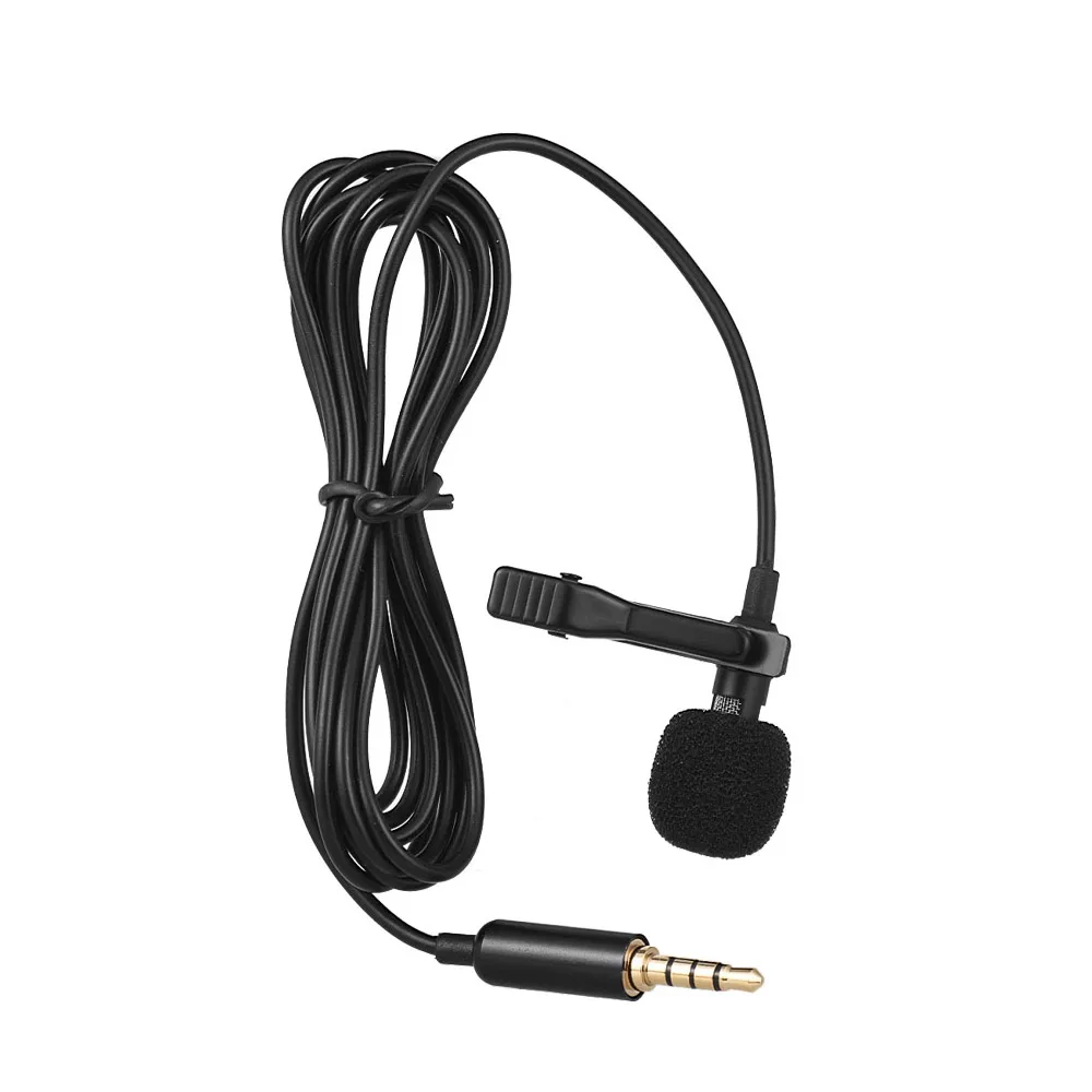 EY-510A Mini Portable Clip-on Lapel Lavalier Condenser Mic Microphone for iPhone iPad Android S DSLR Camera Computer PC Laptop |