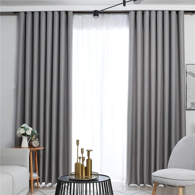 YokiSTG Solid Blackout Curtains For Living Room Bedroom Window Treatments Thermal Insulated Panel Drapes | Дом и сад