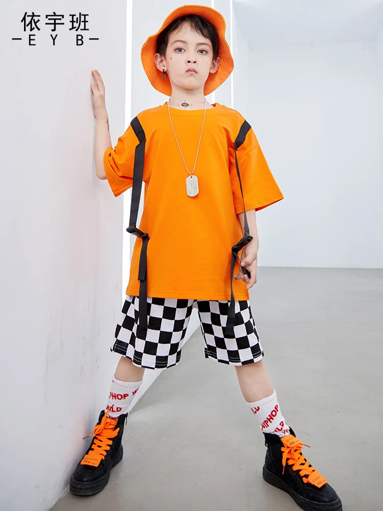 Танцевальная одежда в Корейском стиле с длинными рукавами для мальчиков и