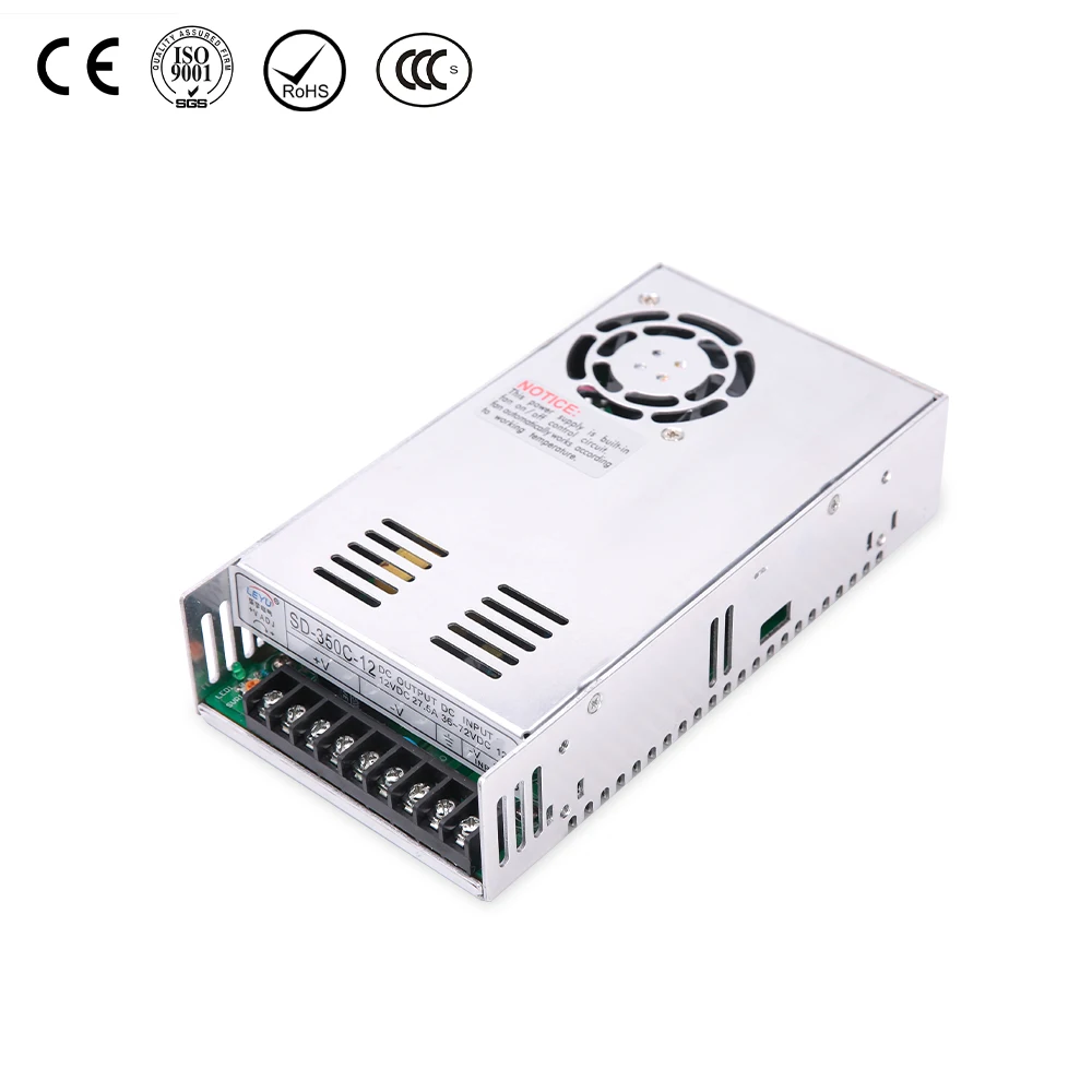 

350w dc converter 12V 24v 48v CE RoHS approved SD-350B-48 single output power supply