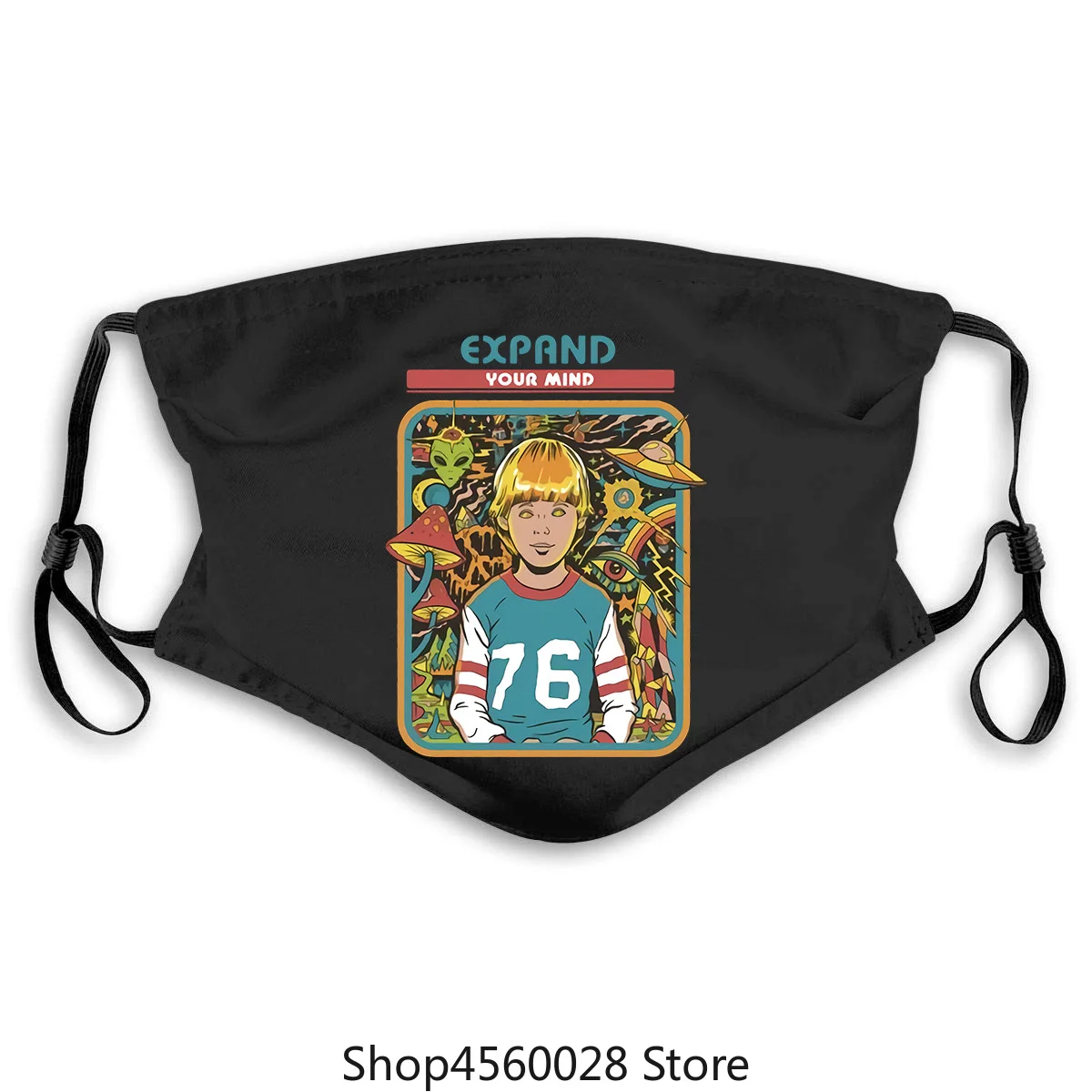Espandi Maschera mente Geek Uomo 100% cotone Top e maschere psichedelica ai funghi Designer straniero Maschere|Мужские