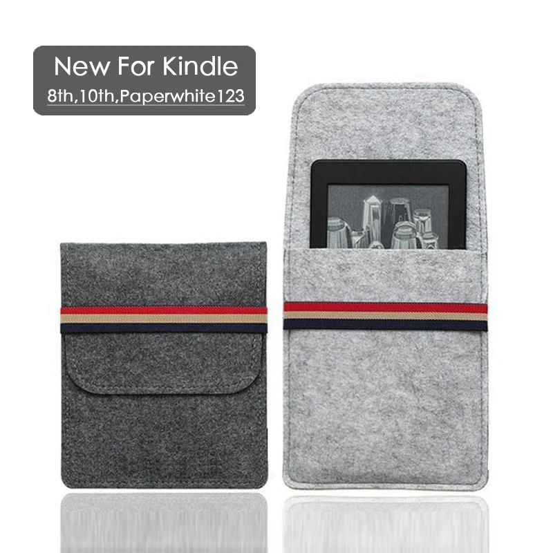 For 2018 Kindle 10 th Generation Case Felt Cover Amazon Paperwhite 1/2/3 Bag 8th 6 inch Ebook pouch Tablet sleeve | Компьютеры и офис