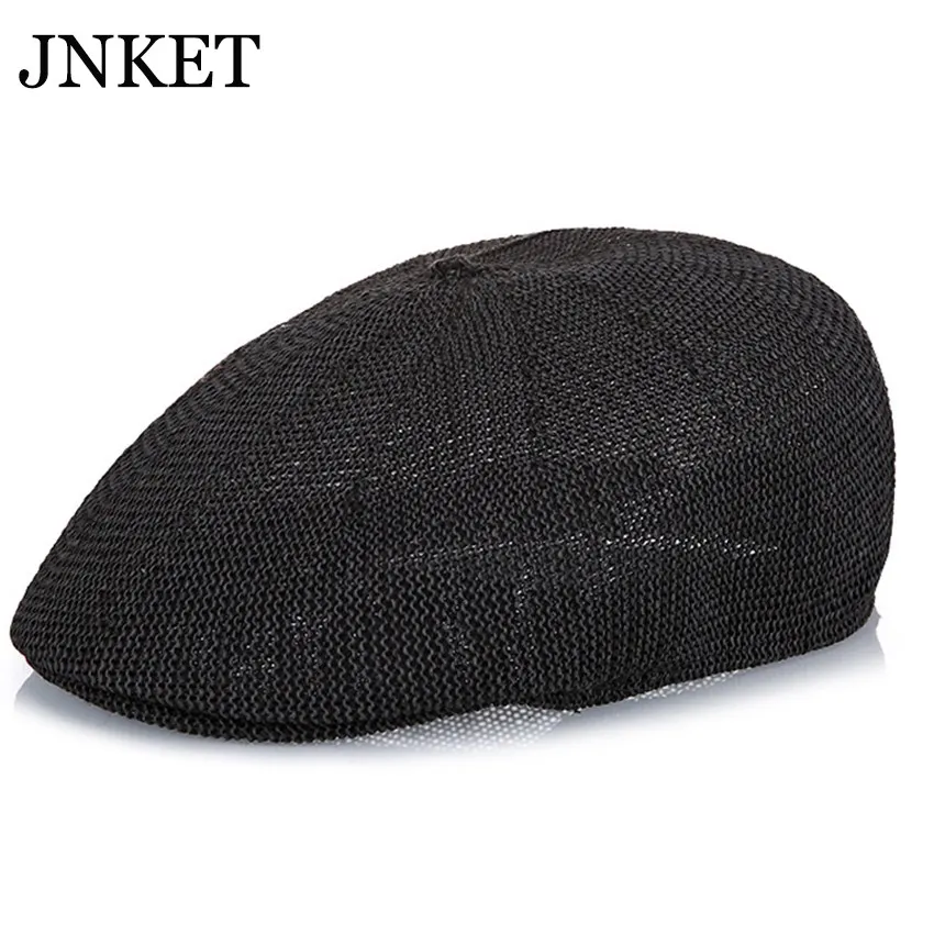 

JNKET New Unisex Breathable Berets Hat Peaked Cap Casual Duckbill Cap Outdoor Sports Sunhat Summer Straw Hat Casquette