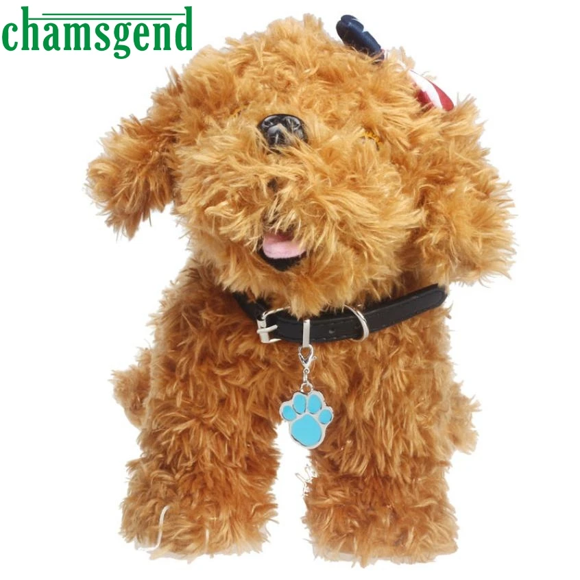 Милые украшения для домашних животных ошейник вешалка модные следы узор кулон со