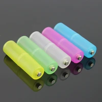 2pc aaa to aa battery adapter plastic case aaa battery converter holder organizer power bank case without battery durable case