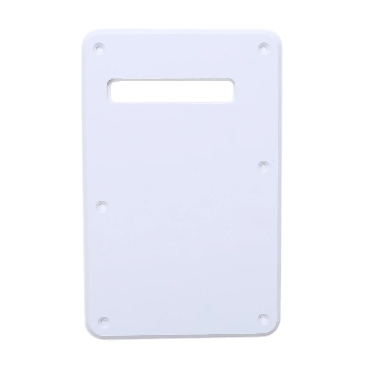 

Musiclily Guitar Strat Back Plate for Fender USA/Mexican Standard Stratocaster Modern Style, 1Ply White