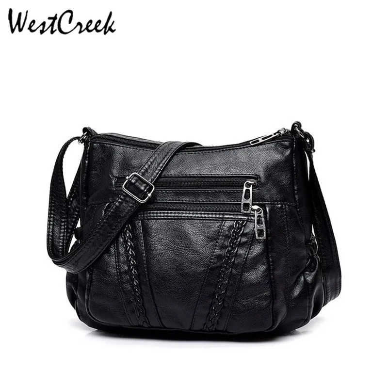Винтажные женские сумки-мессенджеры WESTCREEK сумки через плечо для женщин женская