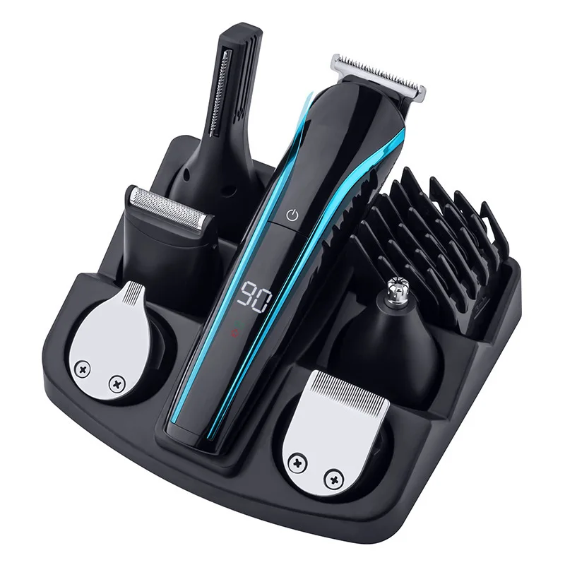 

All In One Wet Dry Hair Trimmer Beard Grooming Trimer Facial Body Hair Clipper Professional Hair Cutting Machine Set For Men