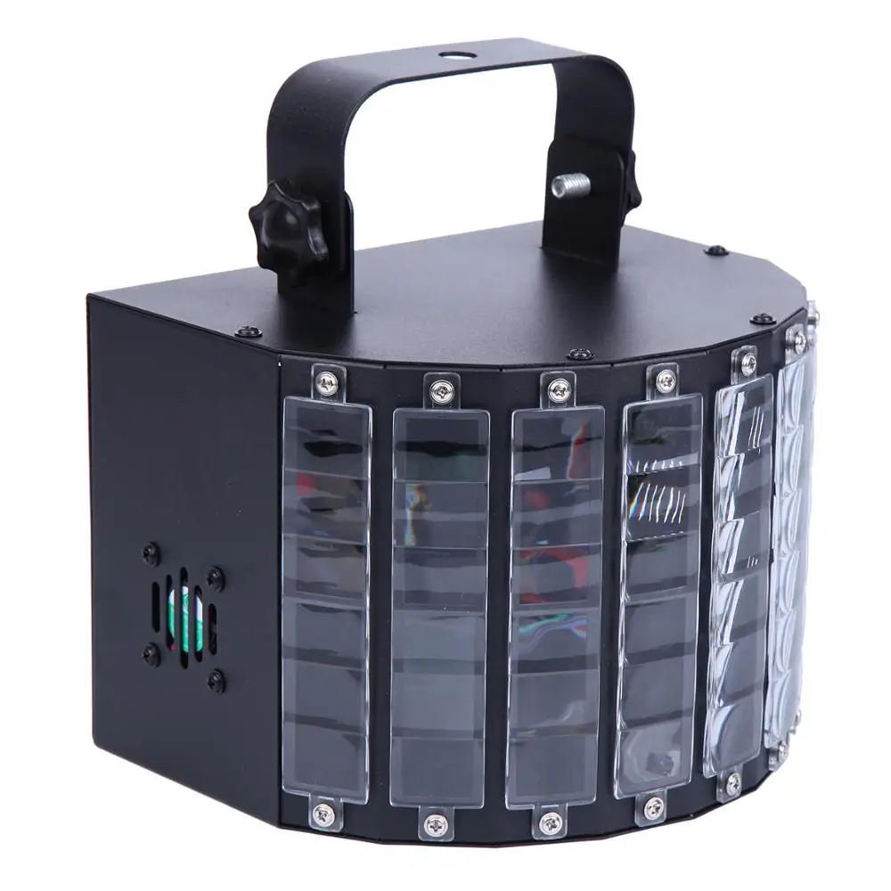 Yonntech 9 Цвета светодиодный сценический эффект освещения бабочка RGB Авто звук