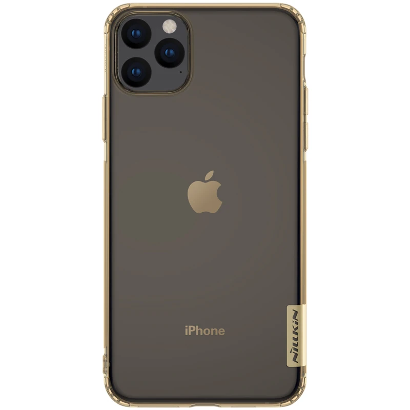 Для iPhone 11 Pro Max X XR XS Max чехол Nillkin мягкий тонкий из ТПУ чехол для телефона Силиконовая задняя крышка для iPhone 8 7 6 6s Plus 5S SE чехол - Цвет: Золотой
