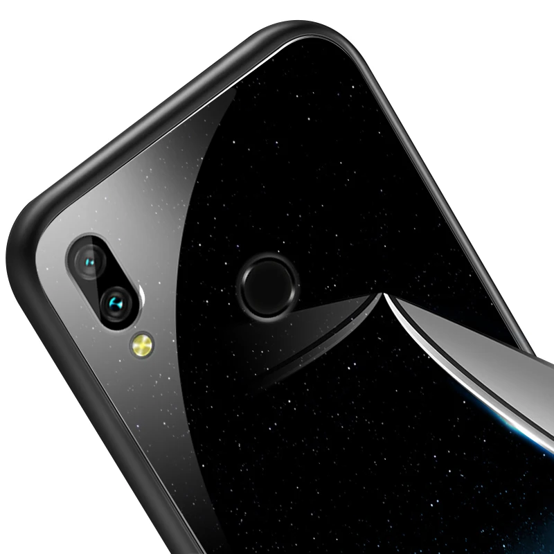 Чехол из закаленного стекла для Huawei Honor 6X 7X 7A 7C 8A 8X 9Lite модная задняя крышка Y6 Y9 2018