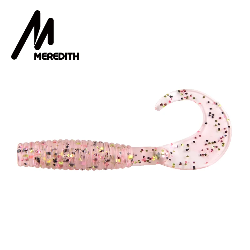 MEREDITH 20 шт./лот Мягкая приманка для рыбалки 50 мм 1,26 г Grub искусственные мягкие приманки Хищник снасти мягкие рыболовные черви воблеры - Цвет: P