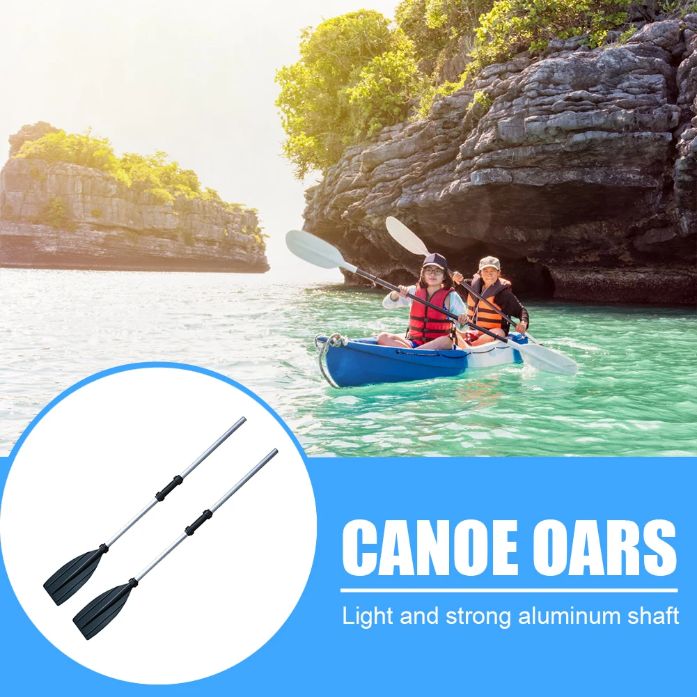 

Inflatable Boat Kayak Canoe Paddles Aluminum Alloy Portable Durable Dinghy Oars Detachable Safety Watering Elements