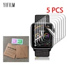 5 шт., Защитная пленка для Apple Watch Series 7 6 SE 5 4 IWatch 40 мм 44 мм