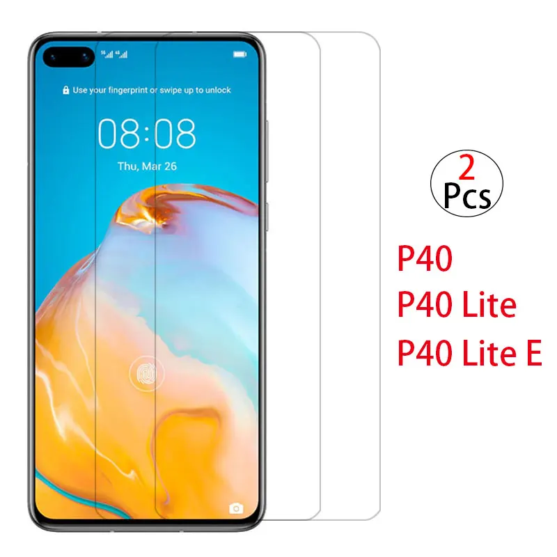 Чехол для huawei p40 lite e чехол из закаленного стекла на weip40 p 40 light p40lite оригинальный