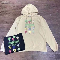 vetements fruit vegetable cartoon print hoodie casual sweatshirt sweatshirts streetwear hip hop oversized hoodie for men