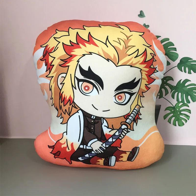 

40CM Japan Cute Anime Demon Slayer: Kimetsu No Yaiba Tanjirou Nezuko Rengoku Kyoujurou Soft Plush Pillow Doll Toys Gift