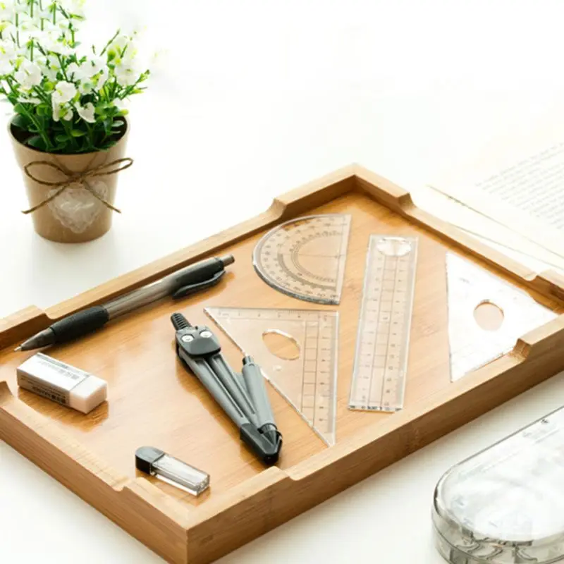 8 шт./компл. Портативный Прецизионный транспортир рисунок треугольник ластик