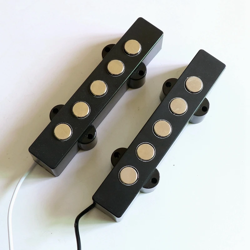 Басовые детали 1 комплект басовые басы пикап для шеи и моста 5 нитей 9 мм полюс