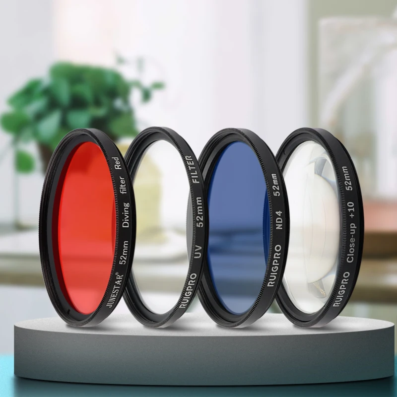 Camera Filter Aluminum Adapter+UV CPL Red ND4 Macro Filters +Cap Set For GoPro Hero 5 6 7 Black Optical Glass Lens Accessory | Электроника