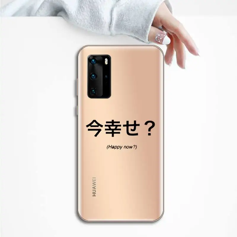

Japanese Harajuku Manga Comics Phone Case Transparent for Huawei P honor 8 10i 20 30 40 smart 2019