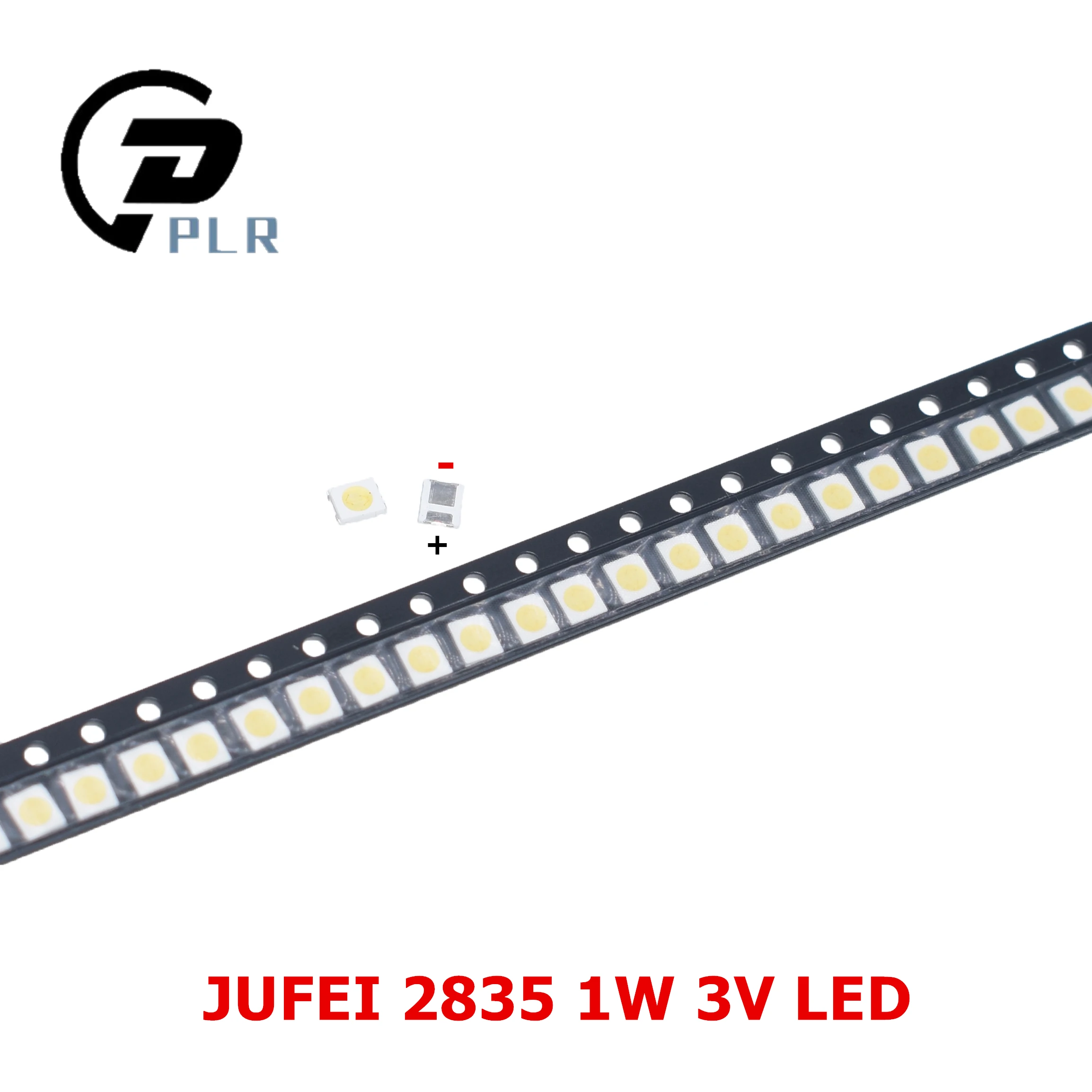 1000 шт./лот Jufei 1 Вт 2835 3 в SMD LED 3528 88LM холодный белый для ТВ/LCD подсветка