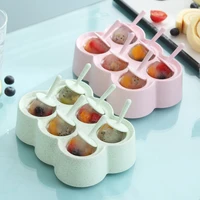 rectangular grid diamond silicone mold ice cream pop lingotto tub tray mold diy desserts and ice cream mold popsicle sticks