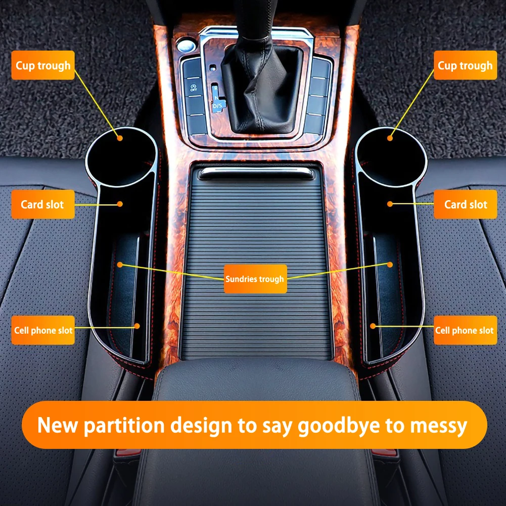 Ящик для хранения автомобильный Органайзер зазор на сиденье полиуретановый